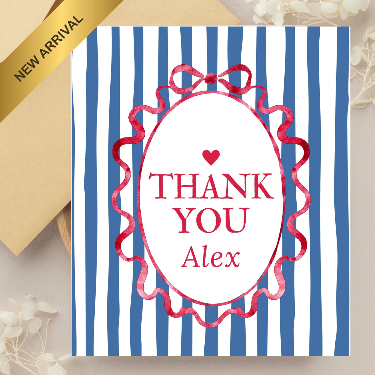 Thank You Cards Pack, Customizable Designs with Patterns