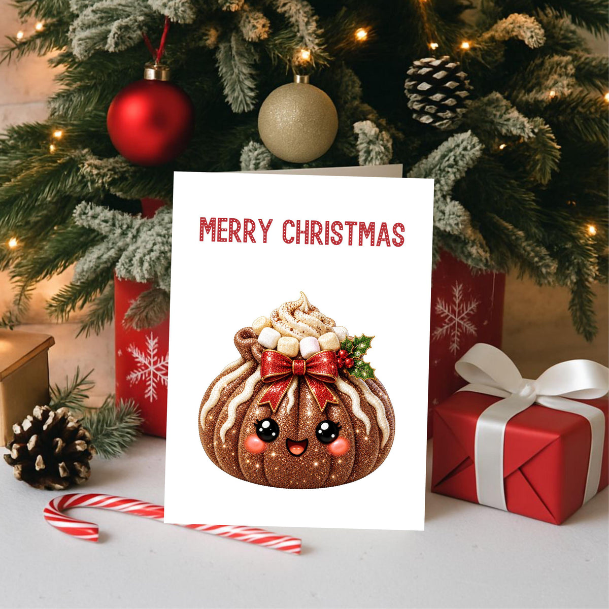 Tiny Christmas Cards, Set Of 6 With Matching Envelopes, Blank Inside