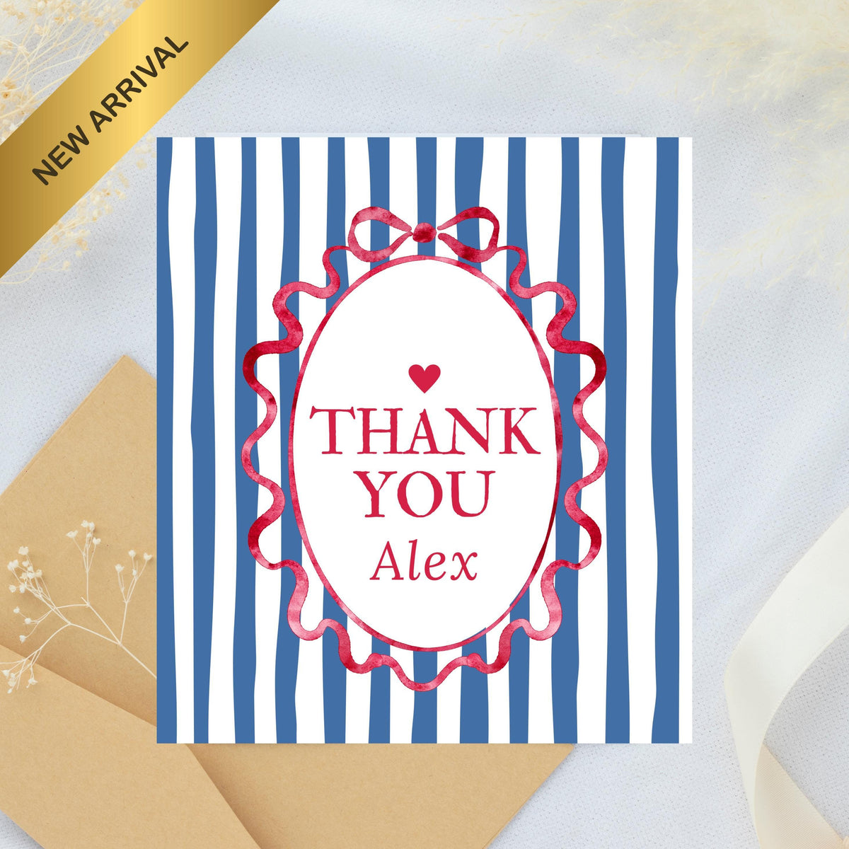 Thank You Cards Pack, Customizable Designs with Patterns