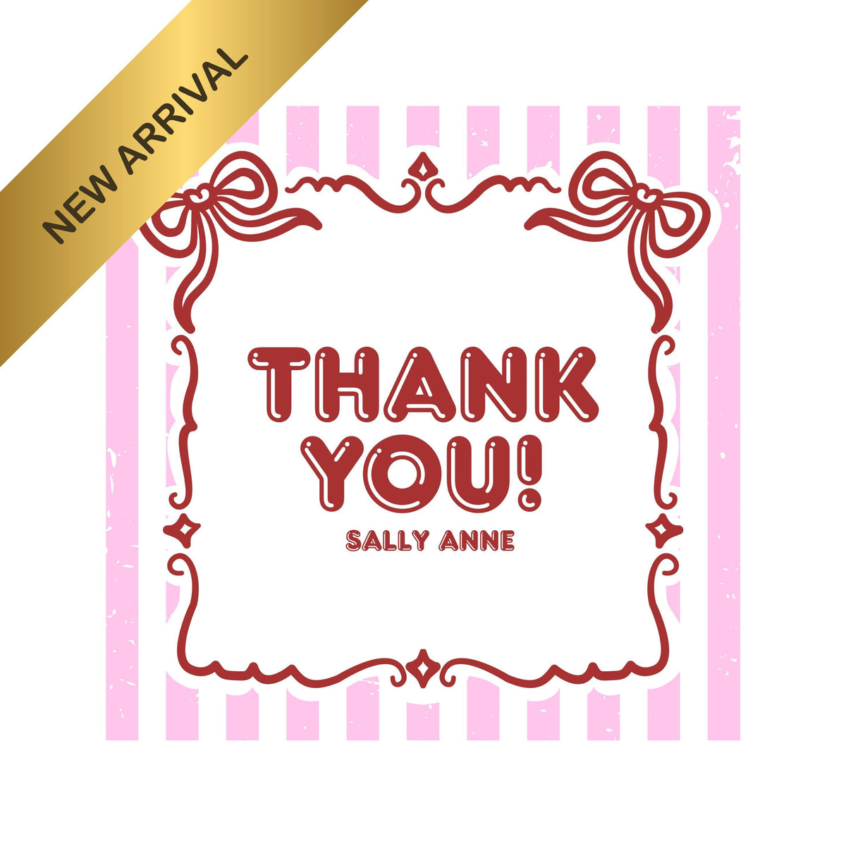 Thank You Cards Pack, Customizable Designs with Patterns