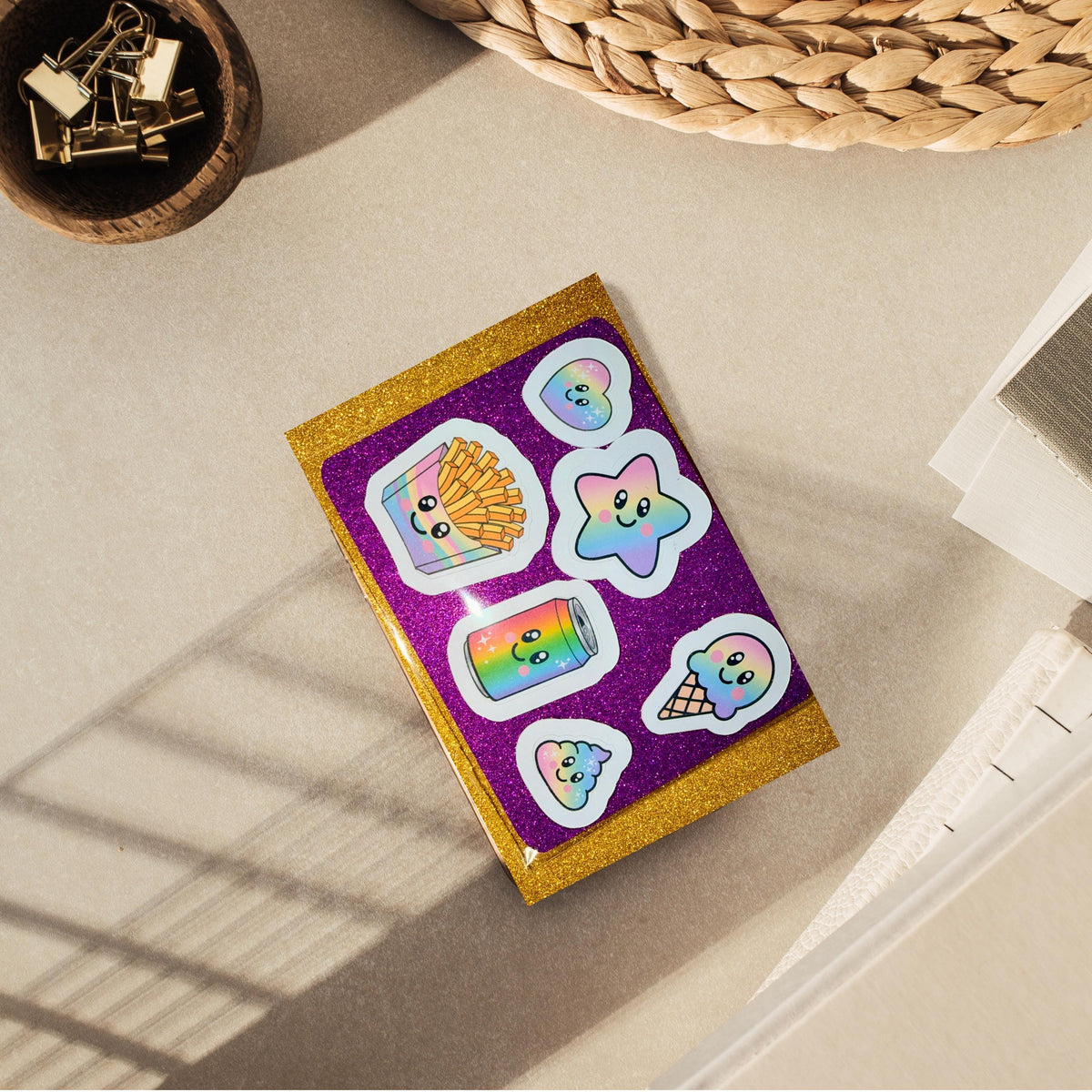 Kawaii Stickers, Amusable Character Designs for Laptops and Journals