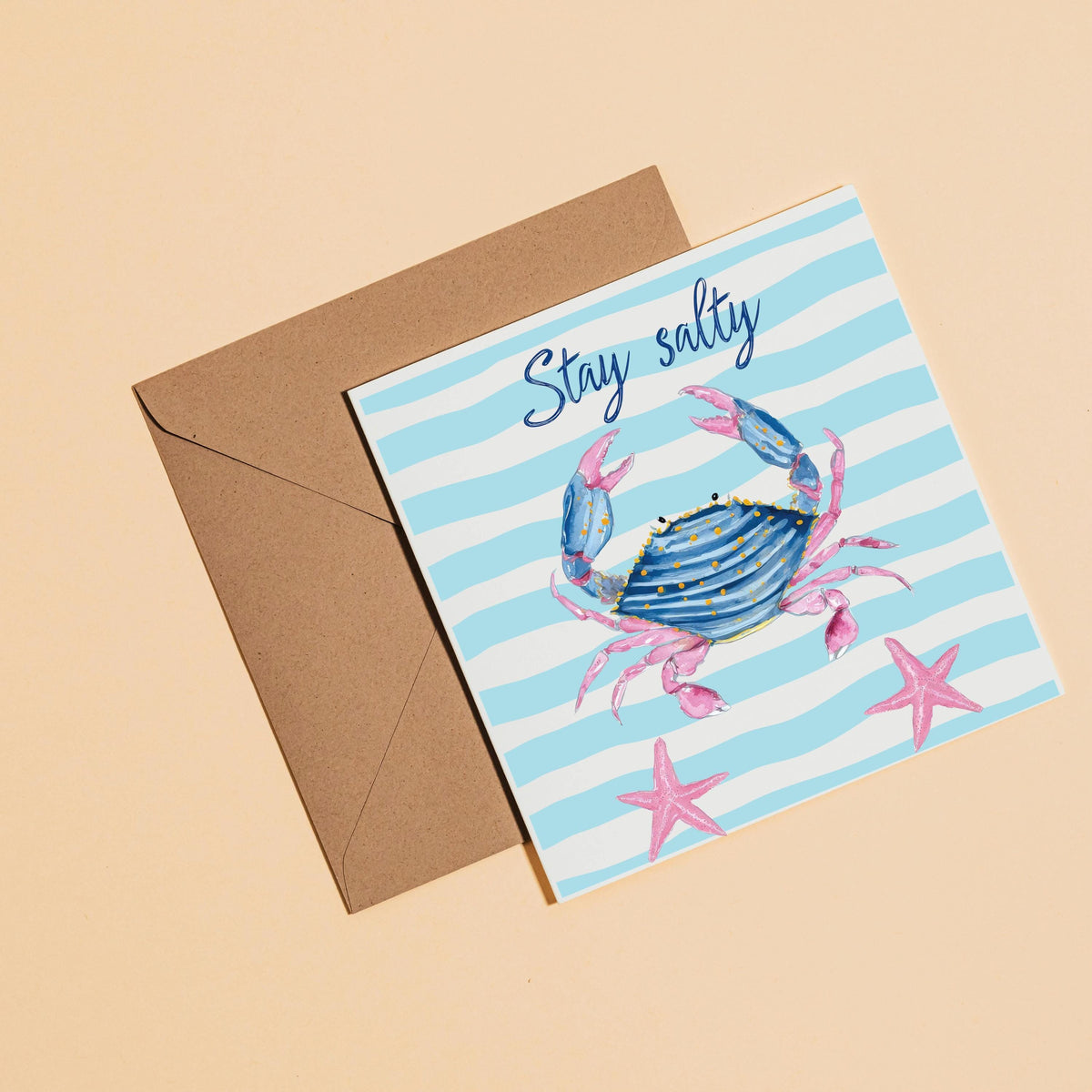 Nautical Card Bundle with Fish, Lobster & Crab Designs