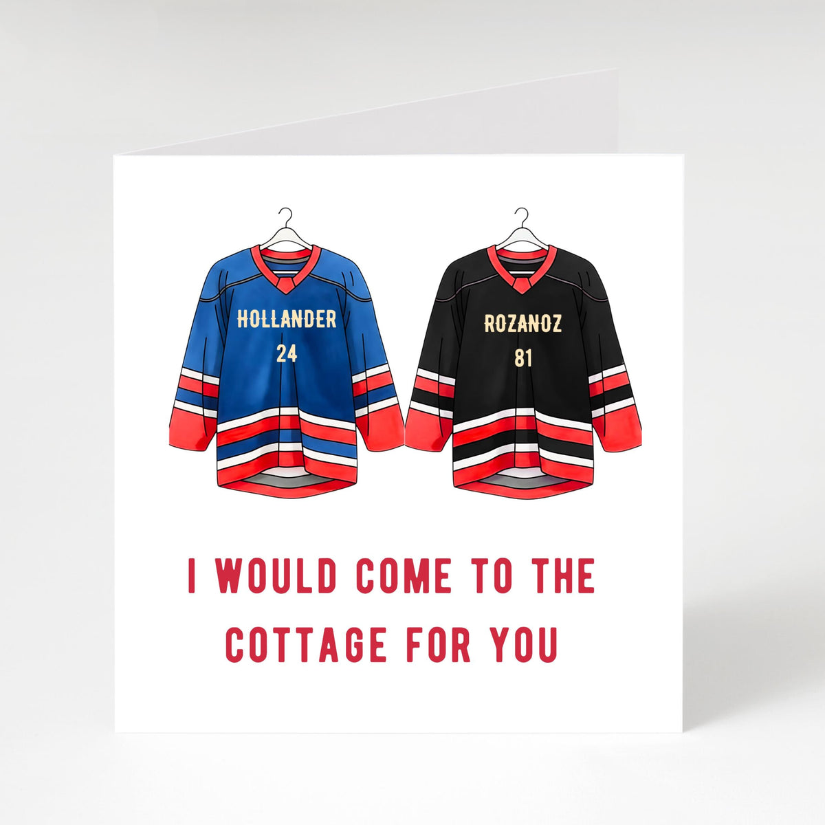 Heated Rivalry Ice Hockey Love Card | Greeting for Anniversary