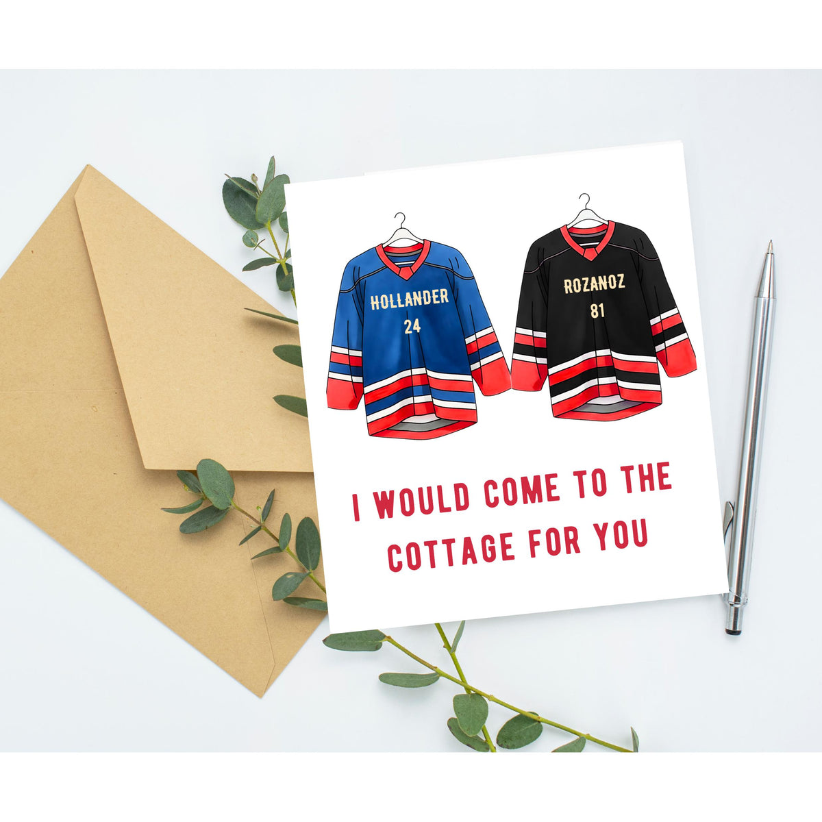 Heated Rivalry Ice Hockey Love Card | Greeting for Anniversary