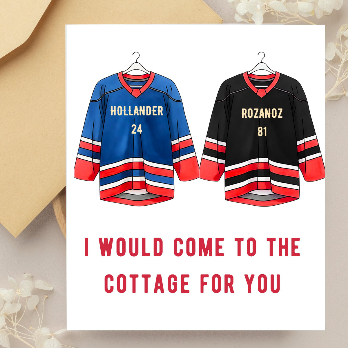 Heated Rivalry Ice Hockey Love Card | Greeting for Anniversary
