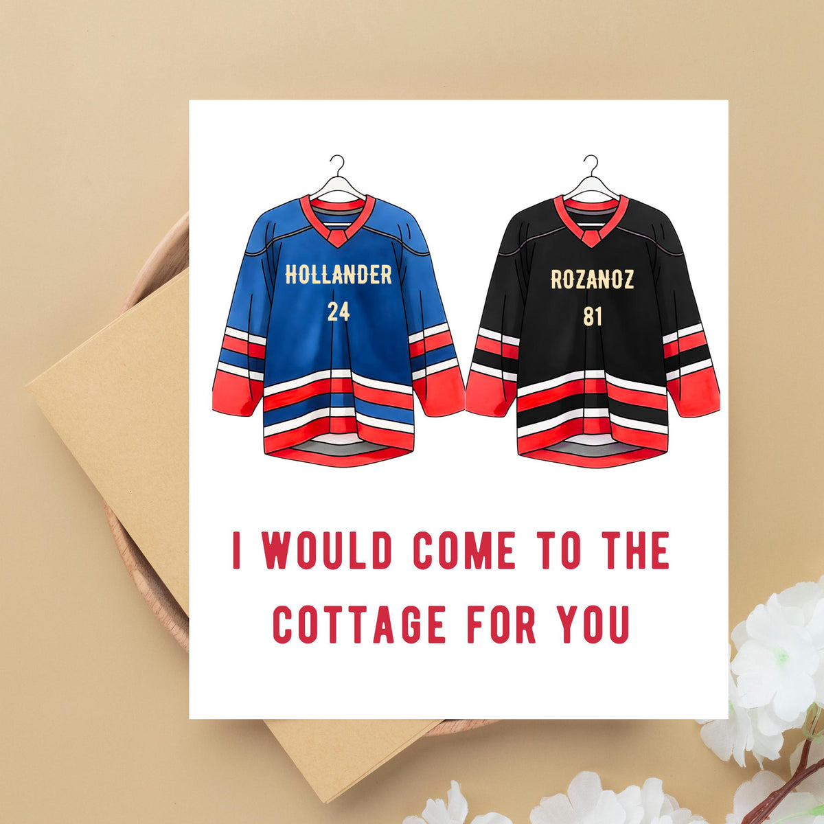 Heated Rivalry Ice Hockey Love Card | Greeting for Anniversary