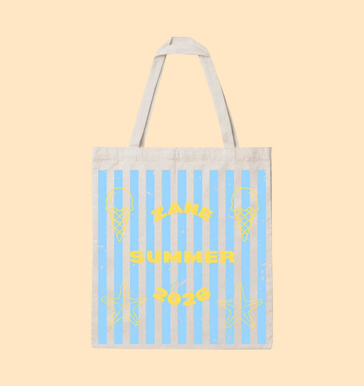 Custom Name Tote for Kids, Striped Travel Activity Pack with Personalized Design